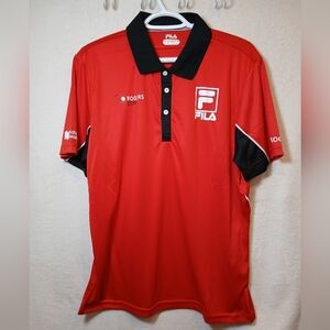 FILA ROGER'S CUP  Red T-shirt Size Medium National Bank Team Tennis